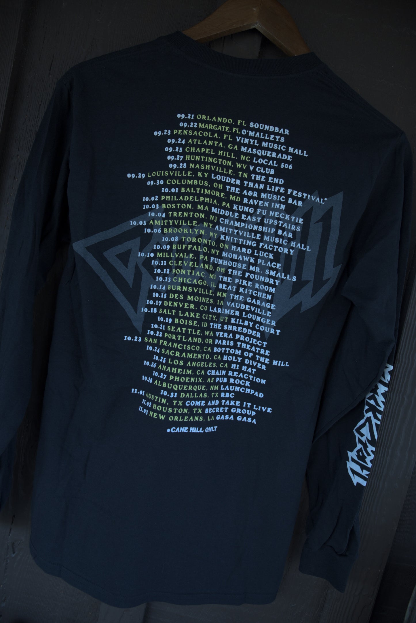 2019 Headliner Tour Date Long Sleeve
