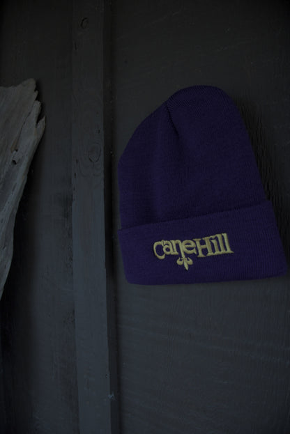 Fleur De Lis Beanie (Purple)